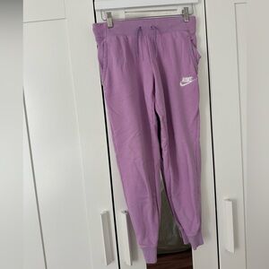 Nike Girls Purple Lavender Jogger Sweatpants